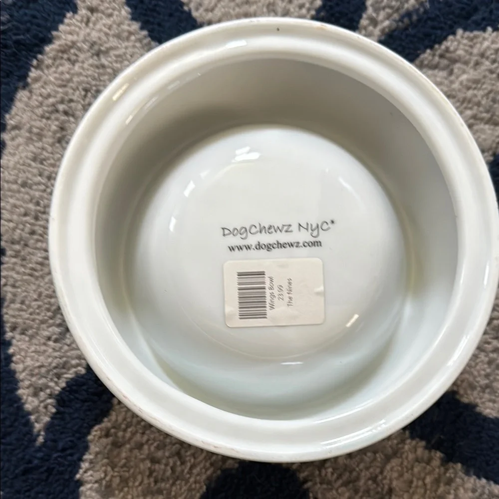 White Ceramic Cat/Dog Bowl